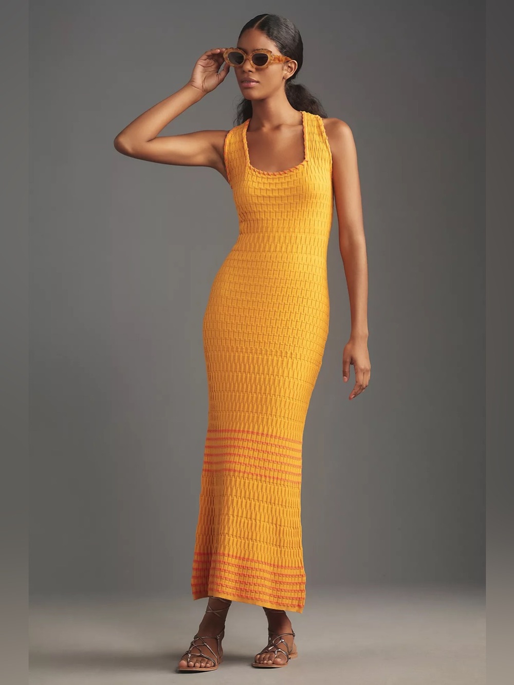 Anthropologie Whipstitched Bodycon Midi Sweater Dress